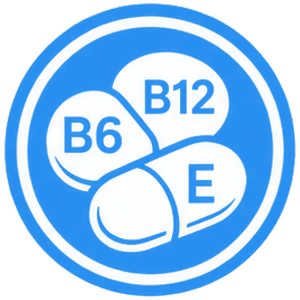 B6, B12 and E vitamins