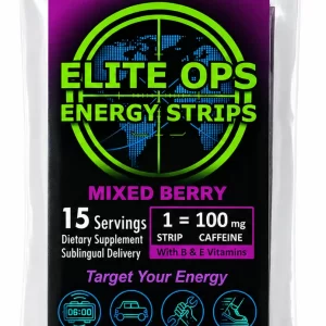 Mixed Berry EliteOps energy strips 15-count TAC pack